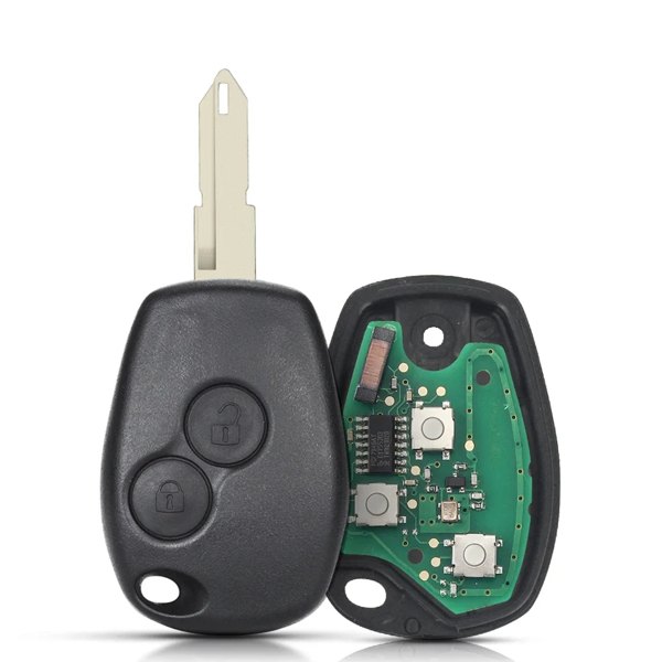 Télécommande 2 boutons Renault / Dacia ID46, lame NE73 ou VAC102