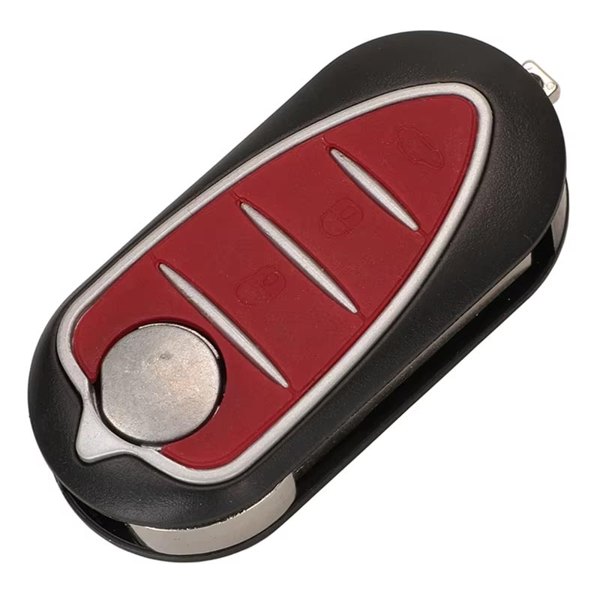 Clé Alfa Romeo Giulietta pliante, 3 boutons rouges