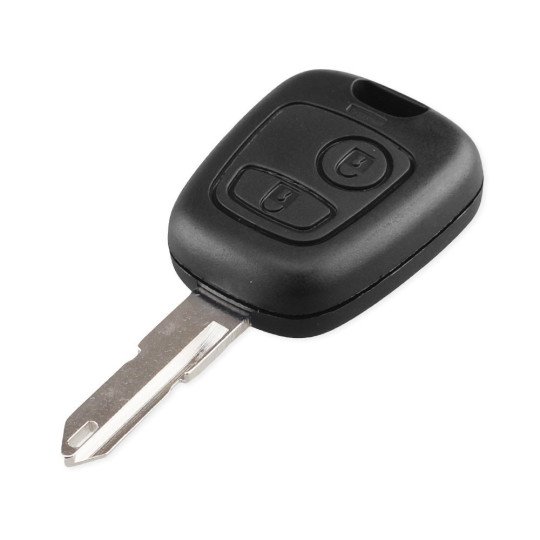 Clé Peugeot 106, modèle B : 2 boutons
