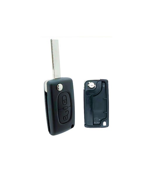 Télécommande pliante 2 boutons Peugeot / Citroën HU83