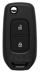 Télécommande pliante Renault/Dacia 2 boutons sans logo