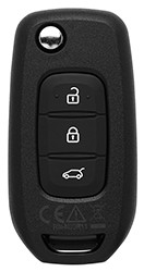 Télécommande pliante Renault/Dacia 3 boutons sans logo